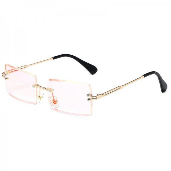 Дамски ефектни слънчеви очила с правоъгълни форми на стъклата 22