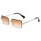 Дамски ефектни слънчеви очила с правоъгълни форми на стъклата 24
