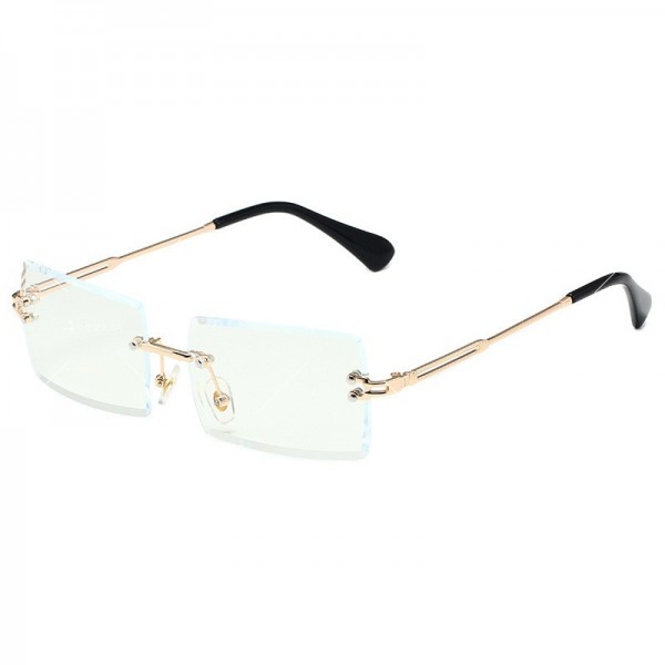 Дамски ефектни слънчеви очила с правоъгълни форми на стъклата 31