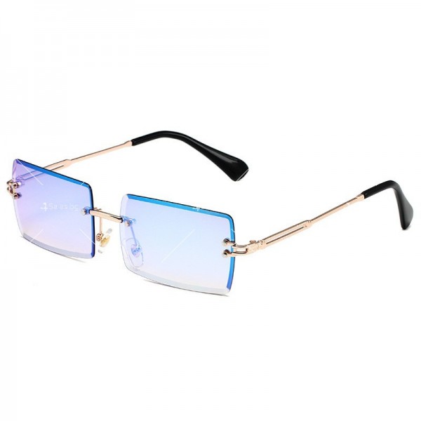 Дамски ефектни слънчеви очила с правоъгълни форми на стъклата 35