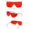 Слънчеви очила стил стиймпънк с големи стъкла и странични прегради 2