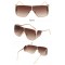 Слънчеви очила стил стиймпънк с големи стъкла и странични прегради 5