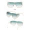 Слънчеви очила стил стиймпънк с големи стъкла и странични прегради 12