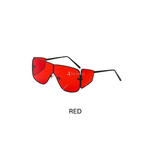 Слънчеви очила стил стиймпънк с големи стъкла и странични прегради 15