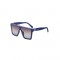 Дамски слънчеви очила с ретро дизайн и права рамка 5