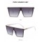 Дамски слънчеви очила с квадратни стъкла и цяла рамка в горната част 7