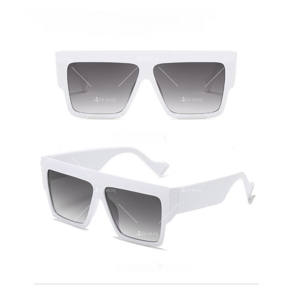 Дамски слънчеви очила с уголемени квадратни стъкла и дебели дръжки 3