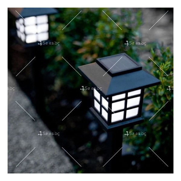 Комплект от 6 броя соларни LED лампи за двор и градина H LED69 1