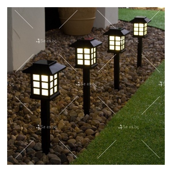 Комплект от 6 броя соларни LED лампи за двор и градина H LED69 7