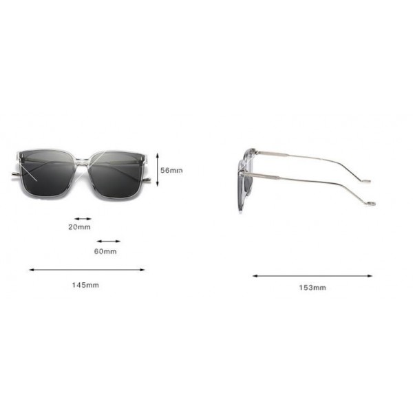 Дамски квадратни слънчеви очила с ретро дизайн 16