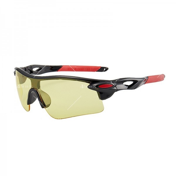 Мъжки спортни слънчеви очила с цветни стъкла и цветни дръжки 7