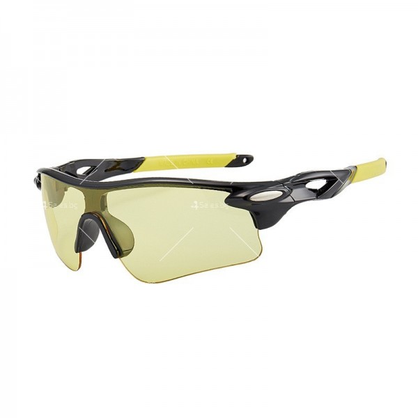 Мъжки спортни слънчеви очила с цветни стъкла и цветни дръжки 8