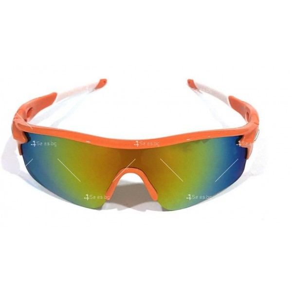 Мъжки спортни слънчеви очила с цветни стъкла и цветни дръжки 16
