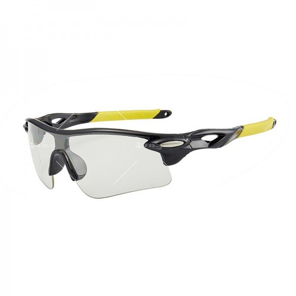 Мъжки спортни слънчеви очила с цветни стъкла и цветни дръжки 17