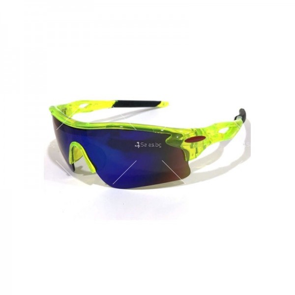 Мъжки спортни слънчеви очила с цветни стъкла и цветни дръжки 18