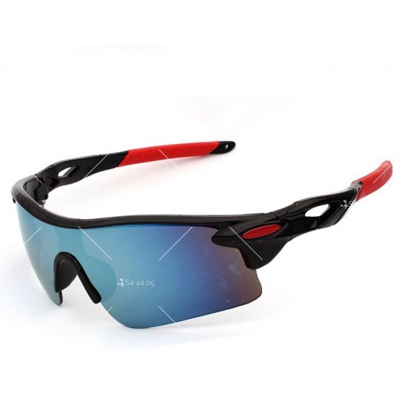 Мъжки спортни слънчеви очила с цветни стъкла и цветни дръжки 20