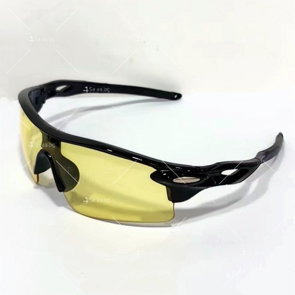 Мъжки спортни слънчеви очила с цветни стъкла и цветни дръжки 23