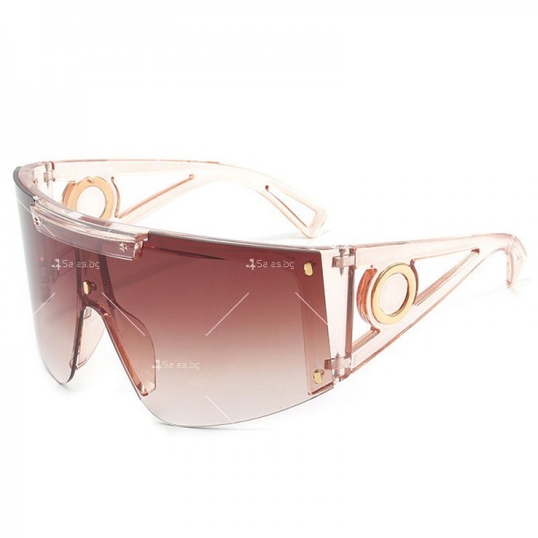 Дамски слънчеви очила с уголемени стъкла и цяла рамка 6