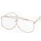 Унисекс слънчеви очила с тънки метални дръжки и рамка 3