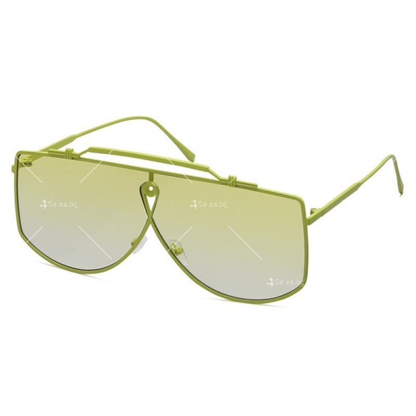 Унисекс слънчеви очила с тънки метални дръжки и рамка 4