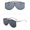 Унисекс слънчеви очила с тънки метални дръжки и рамка 10