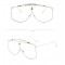 Унисекс слънчеви очила с тънки метални дръжки и рамка 14