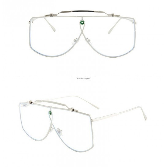 Унисекс слънчеви очила с тънки метални дръжки и рамка