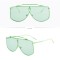 Унисекс слънчеви очила с тънки метални дръжки и рамка 16