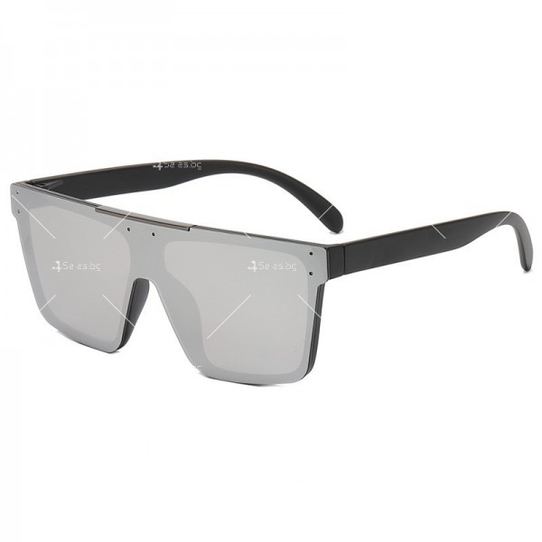 Унисекс слънчеви очила с квадратна форма на стъклата 7