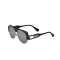 Дамски слънчеви очила с голяма права рамка и ефектни дръжки 4