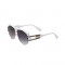 Дамски слънчеви очила с голяма права рамка и ефектни дръжки 6