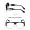 Дамски слънчеви очила с голяма права рамка и ефектни дръжки 7