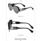 Дамски слънчеви очила с голяма права рамка и ефектни дръжки 13