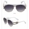Дамски слънчеви очила с голяма права рамка и ефектни дръжки 23