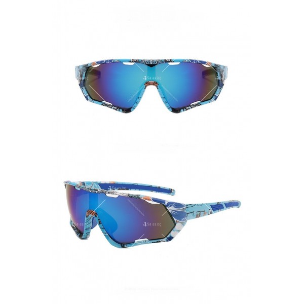 Слънчеви очила с поляризирани стъкла и ефектни рамки, тип скиорски 14