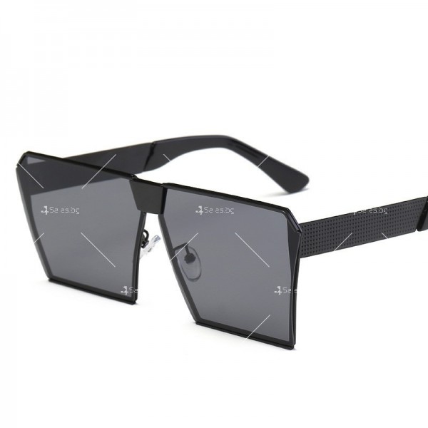 Унисекс слънчеви очила с квадратни стъкла и ефектни дръжки 18