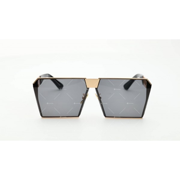 Унисекс слънчеви очила с квадратни стъкла и ефектни дръжки 35