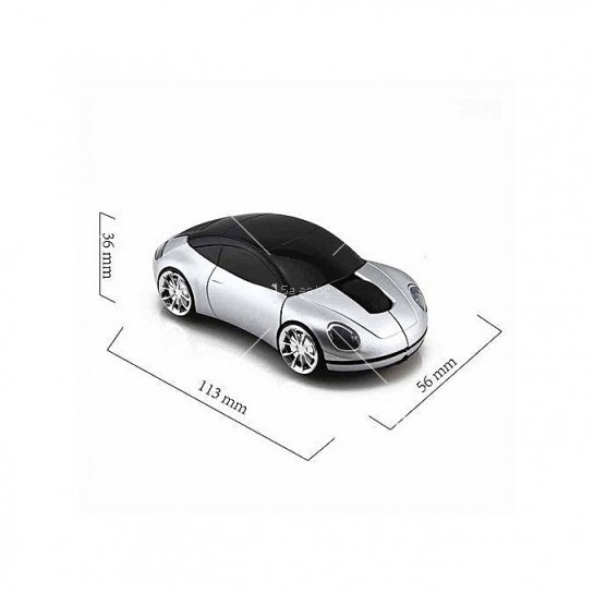 Оптична безжична мишка във формата на кола