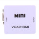 Мини HD 1080 P VGA към HDMI аудио видео адаптер конвертор ,CA86 3