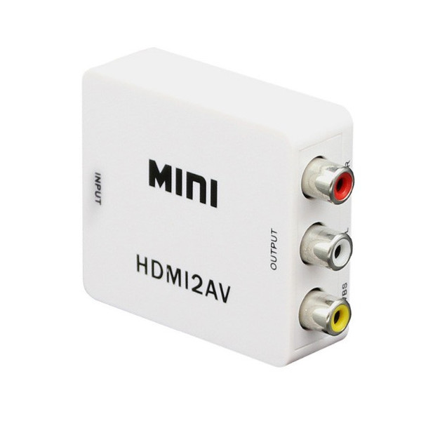 Mini HD Video конвертор HDMI към RCA AV/CVSB L/R Video 720P 1080P HDMI2AV CA85