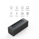 Алуминиев 7 портов USB 3.0 хъб Orico с 12V2.5A захранващ адаптер 5
