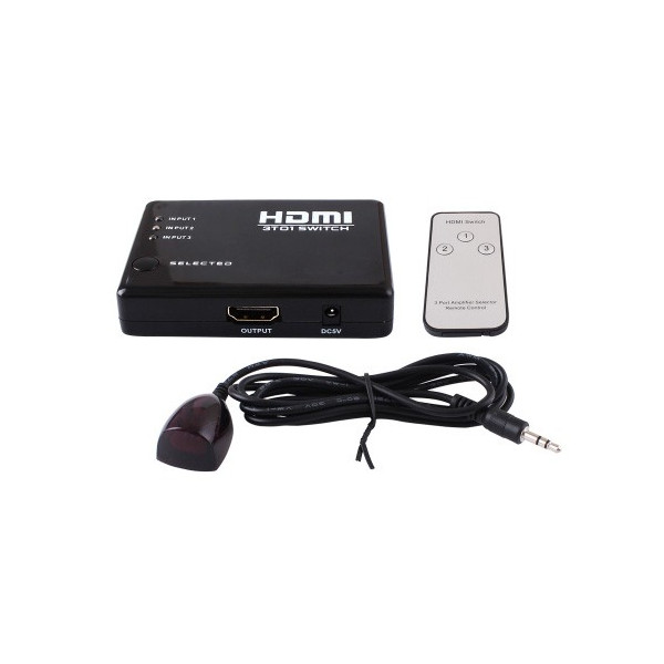 Суичър спитер 1080 P HDMI, 3 порта, дистанционно и PS3 XBOX към HDTV адаптер CA56 7