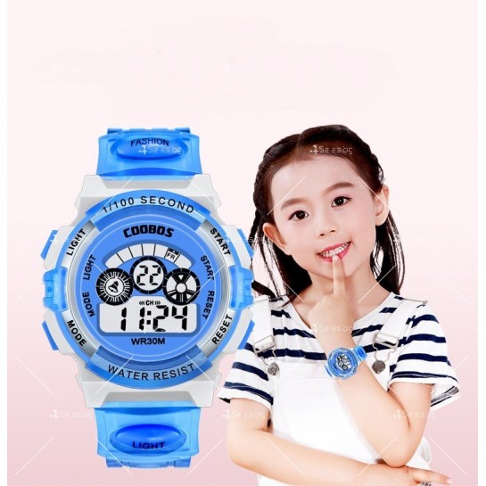 Мултифункционален детски водоустойчив часовник WW13