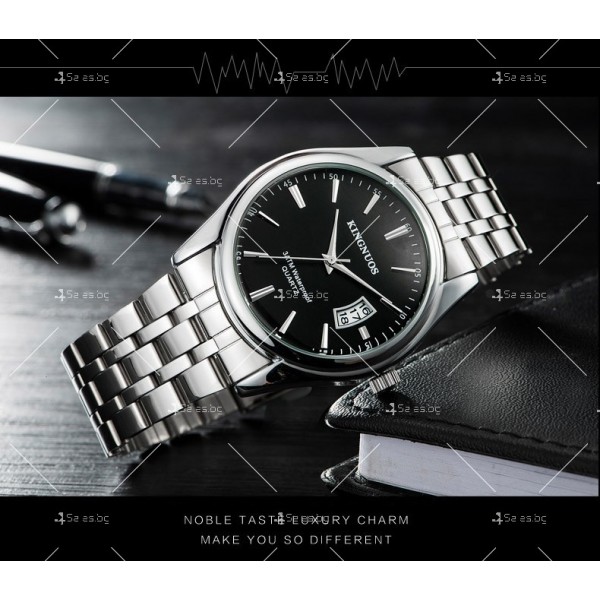 Елегантен мъжки часовник с кварцов механизъм и устойчив на вода WW25 9