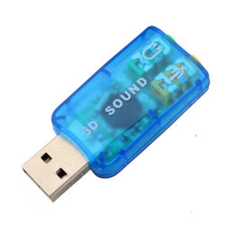 USB звукова карта Vbestlife,CA61 поддържа 3D тонален и виртуален 5.1-канален звук 3
