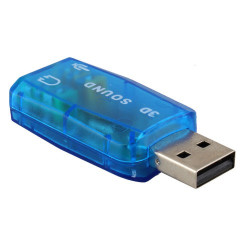 USB звукова карта Vbestlife,CA61 поддържа 3D тонален и виртуален 5.1-канален звук 5