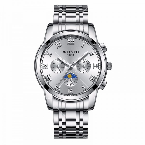 Мъжки бизнес часовник с метален корпус и изискан дизайн WW37 2