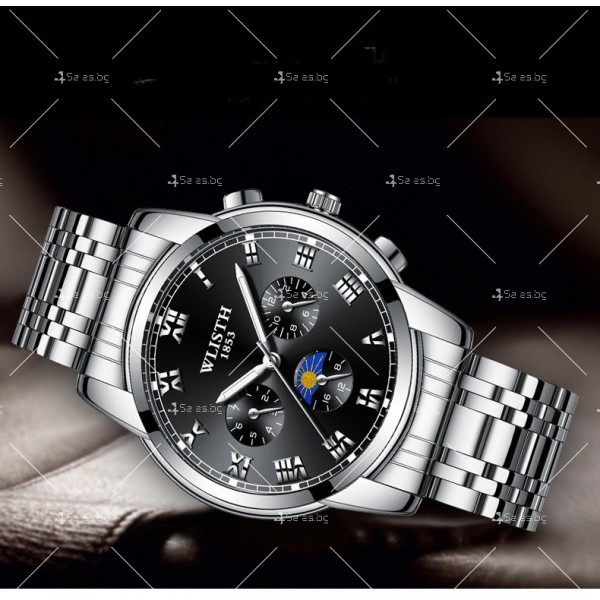 Мъжки бизнес часовник с метален корпус и изискан дизайн WW37 5