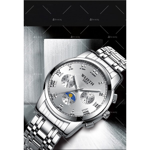 Мъжки бизнес часовник с метален корпус и изискан дизайн WW37 6