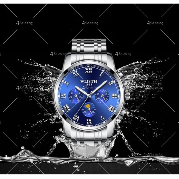 Мъжки бизнес часовник с метален корпус и изискан дизайн WW37 8